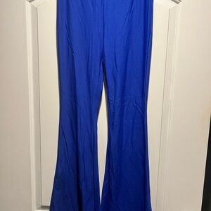 SHEIN Royal Blue Flare Pants